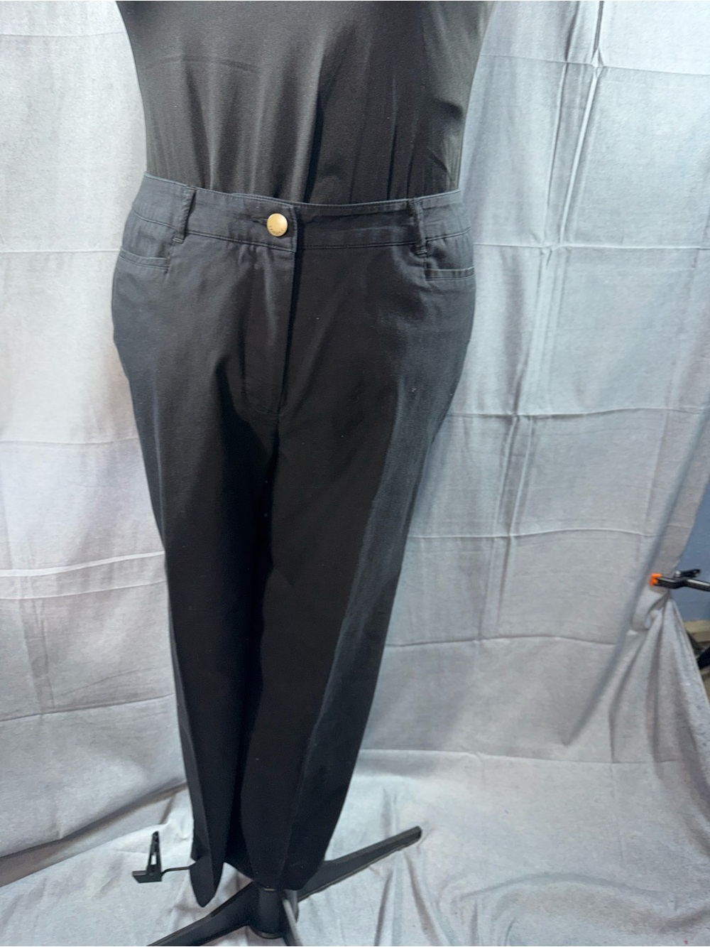 3053-TanJay Black Grommet-Accent Blazer & Pant Suit - Picture 2 of 6